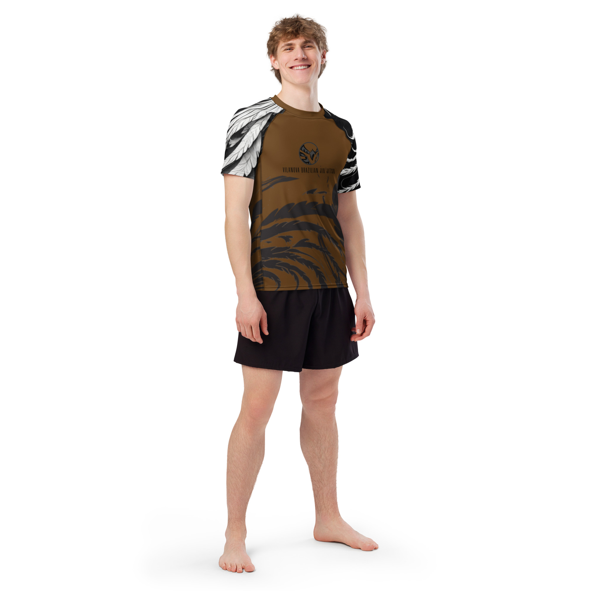 Men's Rash Guard - Phoenix - Brown