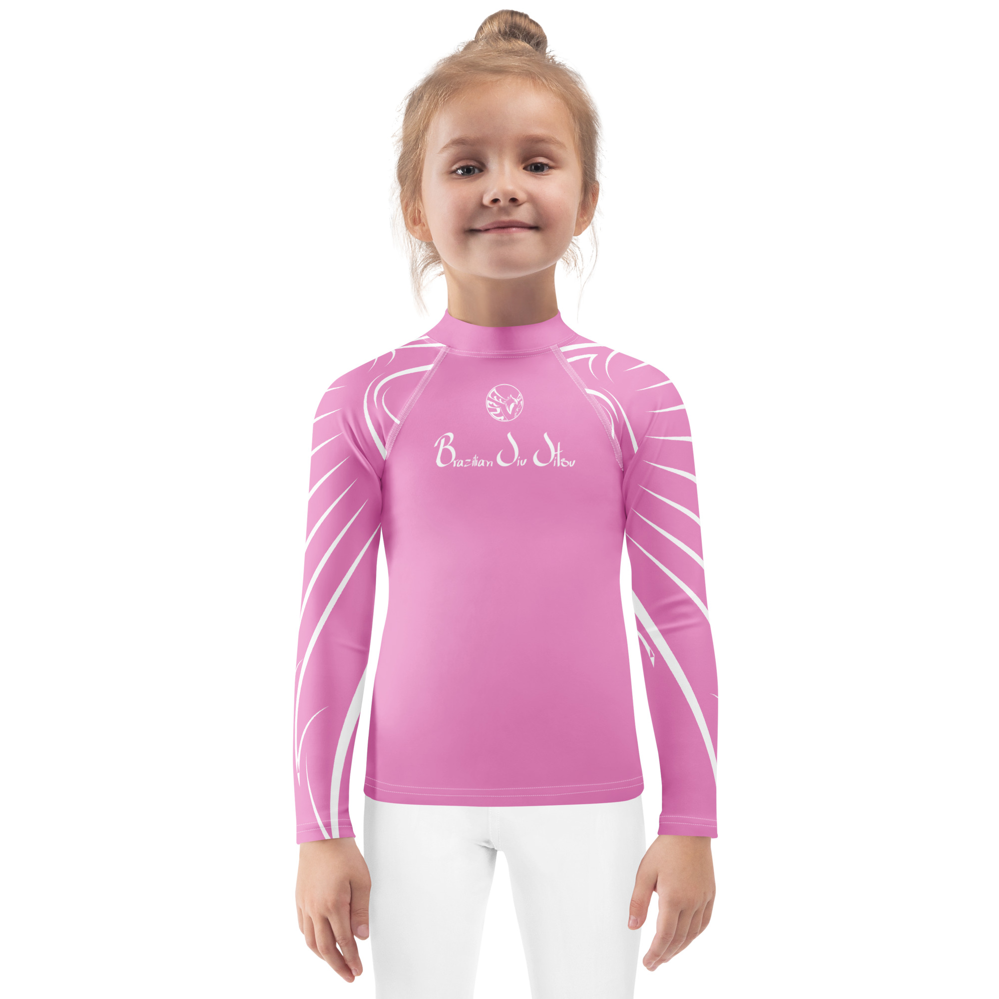 Kids Rash Guard - Wings - Pink