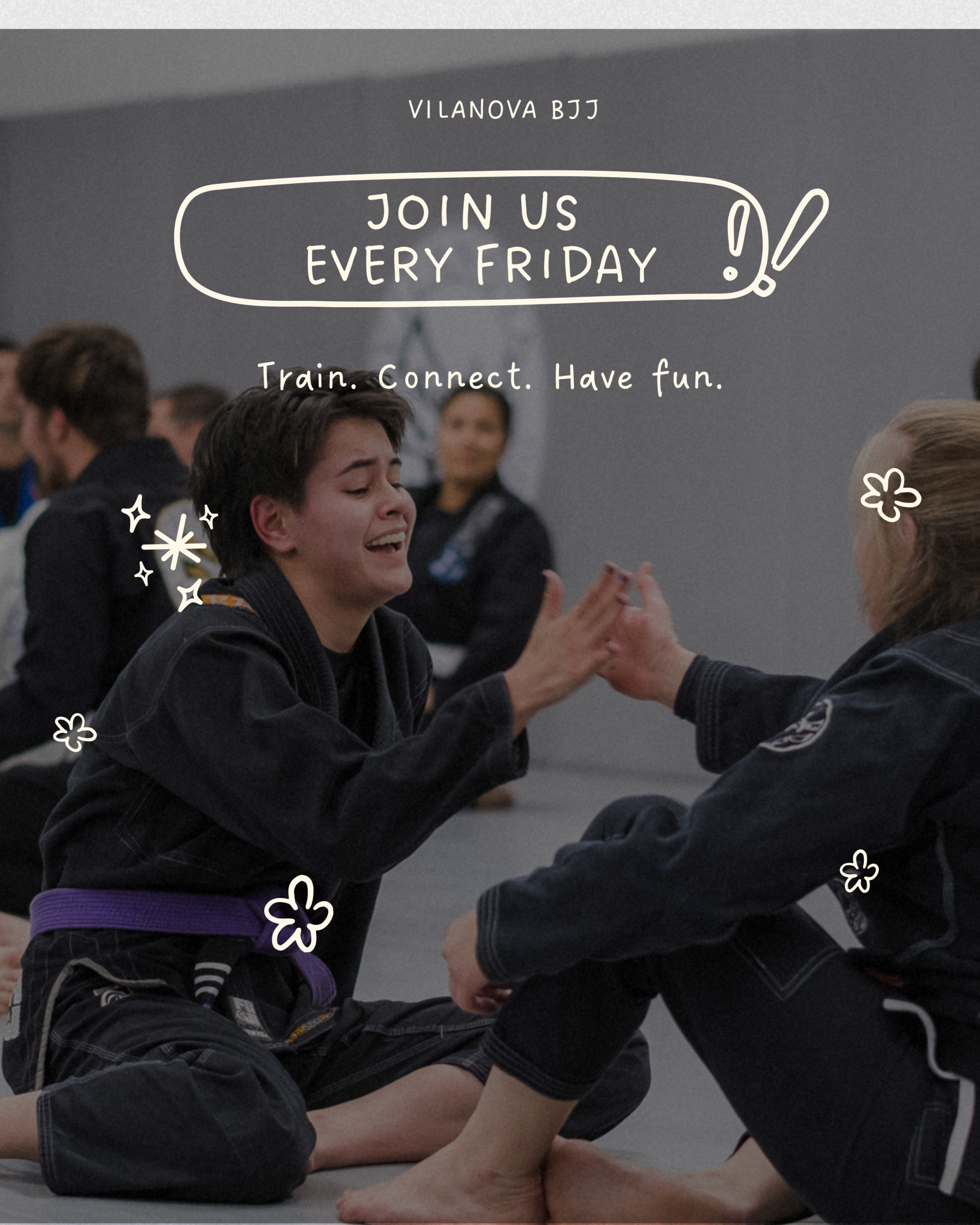 Professor Liz and Coach Mia ready to train at Vilanova BJJ Women’s Only Friday class in Camarillo, California