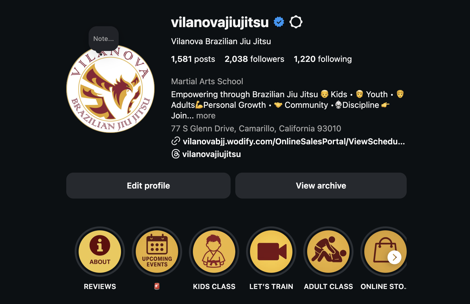 Vilanova BJJ Instagram