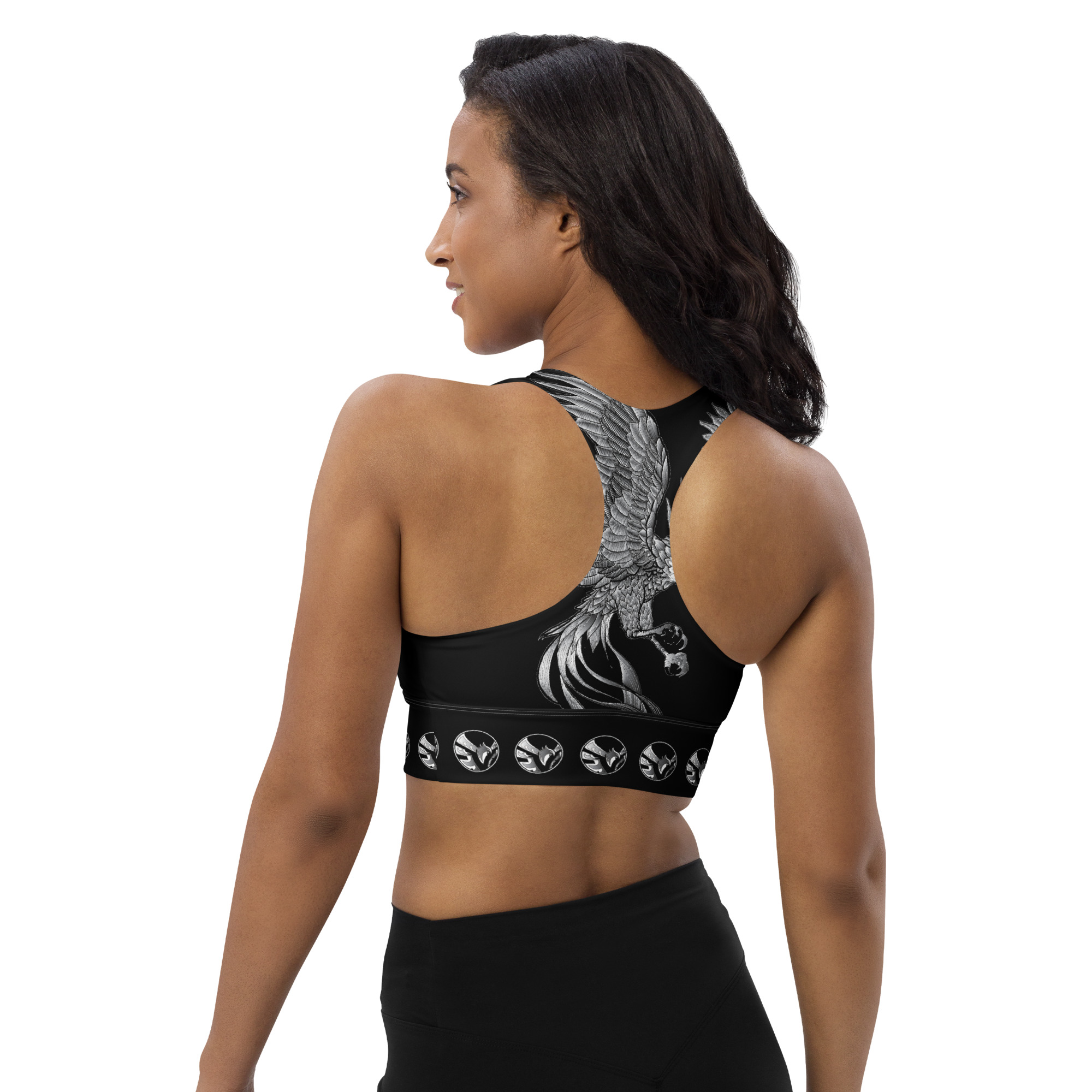 Longline Sports Bra | Vilanova BJJ Black - Image 4