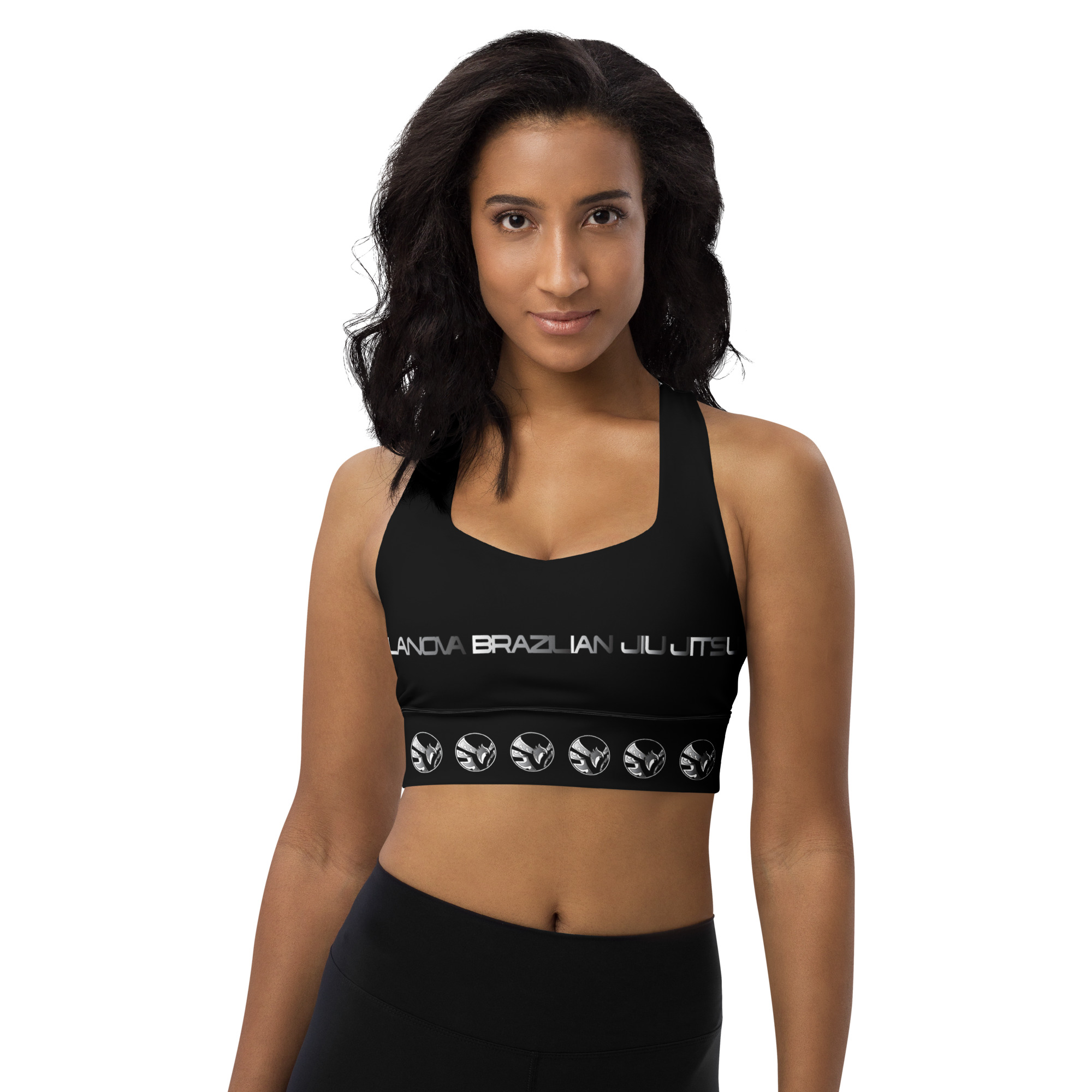 Longline Sports Bra | Vilanova BJJ Black