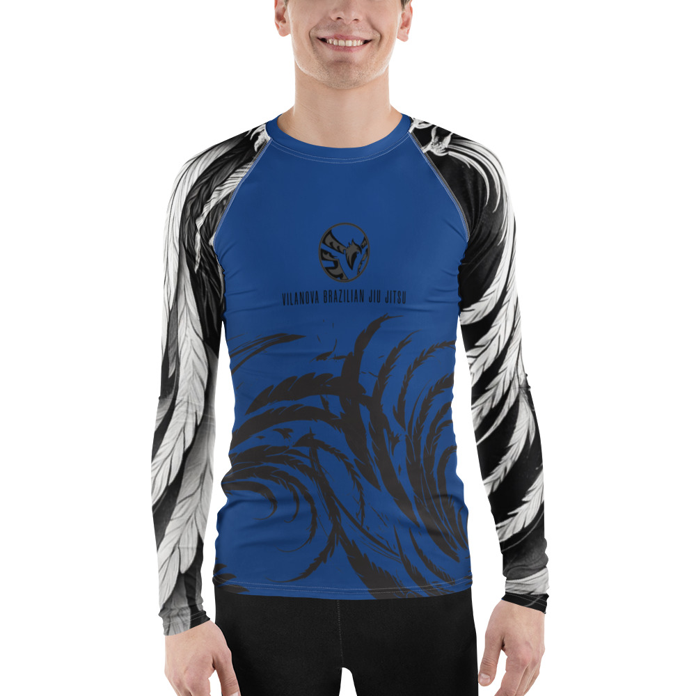 Men's Long Sleeve Rash Guard - Phoenix Blue