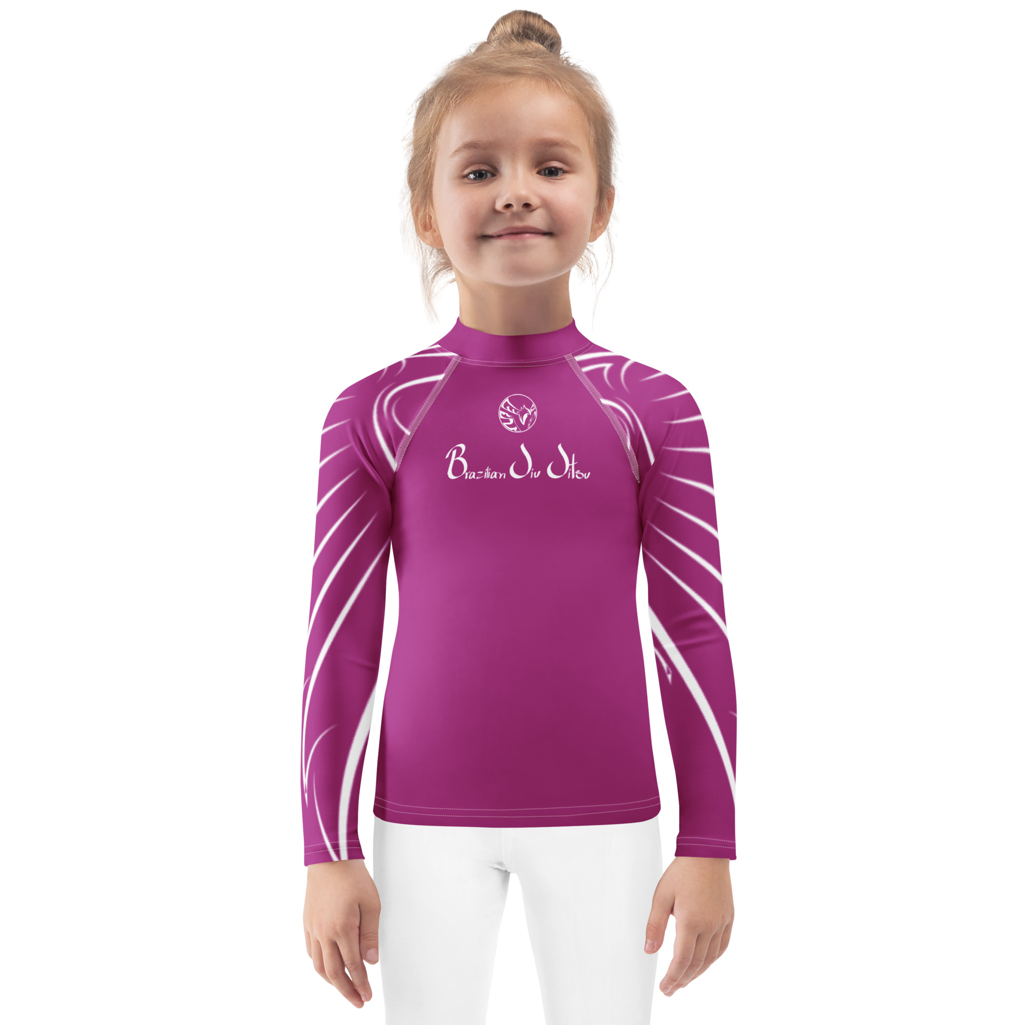 Kids Rash Guard - Wings - Purple